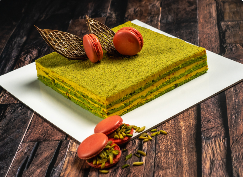 Pistachio Saffron Cake